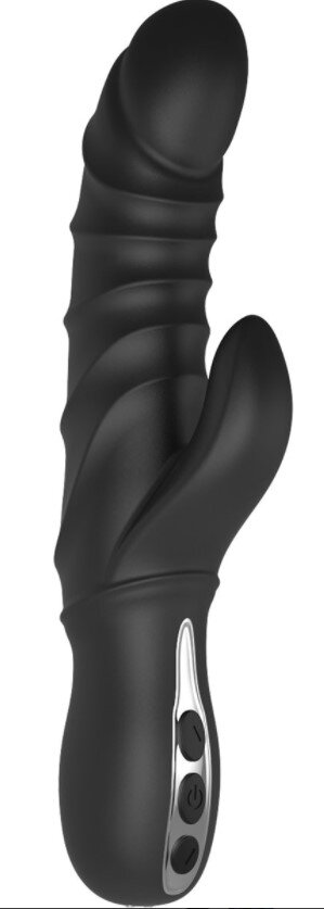 DREAM toys Vibrator Rabbit Triton 10 Moduri Vibratii Silicon Lichid USB Negru 23 cm Midnight Magic