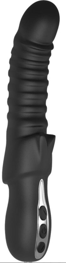 DREAM toys Vibrator Typhon 10 Moduri Vibratii Silicon Lichid USB Negru 23 cm Midnight Magic