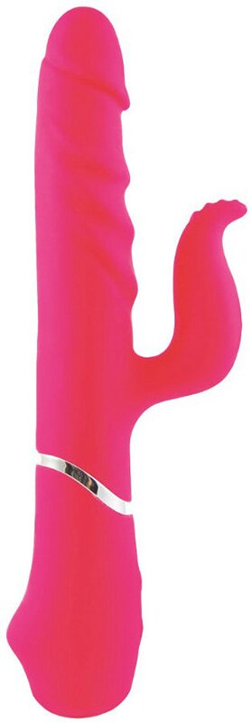 Dreamlove Vibrator Iepuras Treasure Montana 7 Moduri Vibratie Silicon USB Roz 25 cm