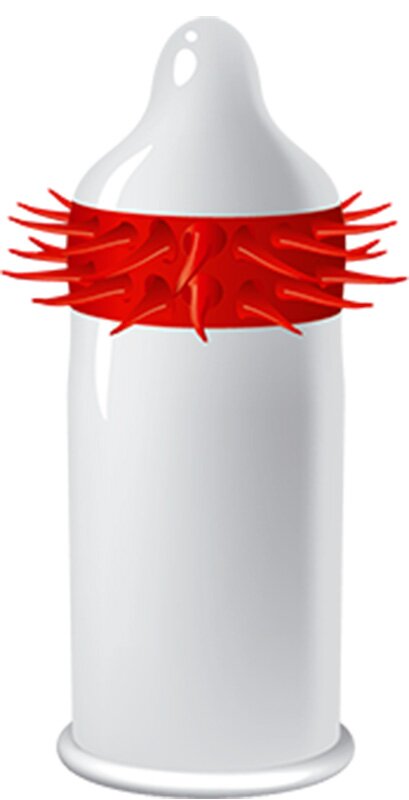 EGZO 1 Prezervativ Latex Hot Red Soft Material
