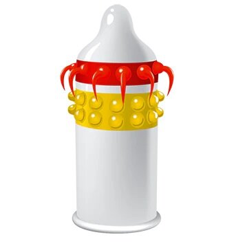 EGZO 1 Prezervativ Latex Lucky Dude Medium Material