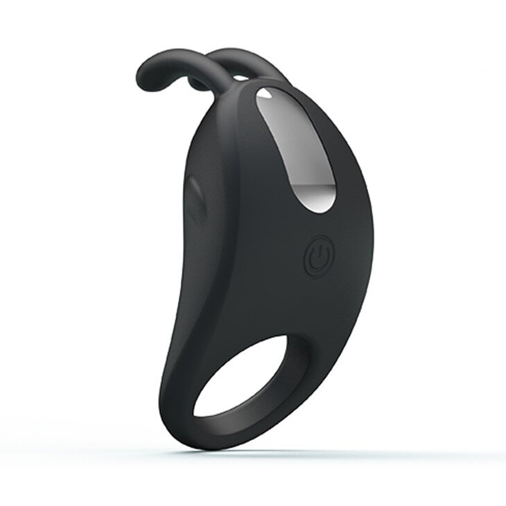 EROSPACE Inel de Penis Rapid 7 Moduri Vibratii Silicon USB Negru
