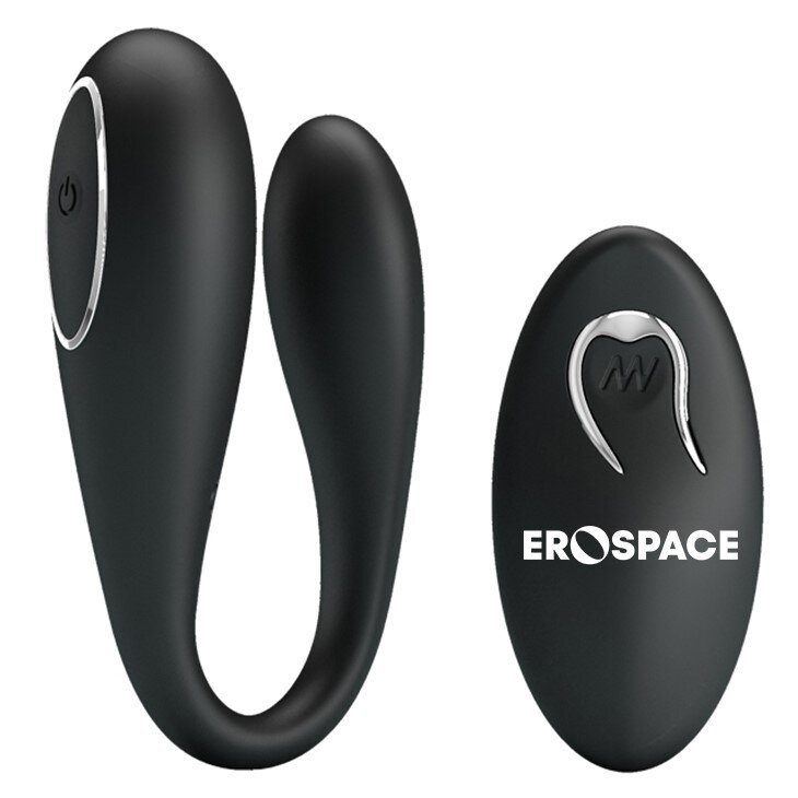 EROSPACE Stimulator Astro Remote Control 12 Moduri Vibratii Puternice Silicon USB Negru