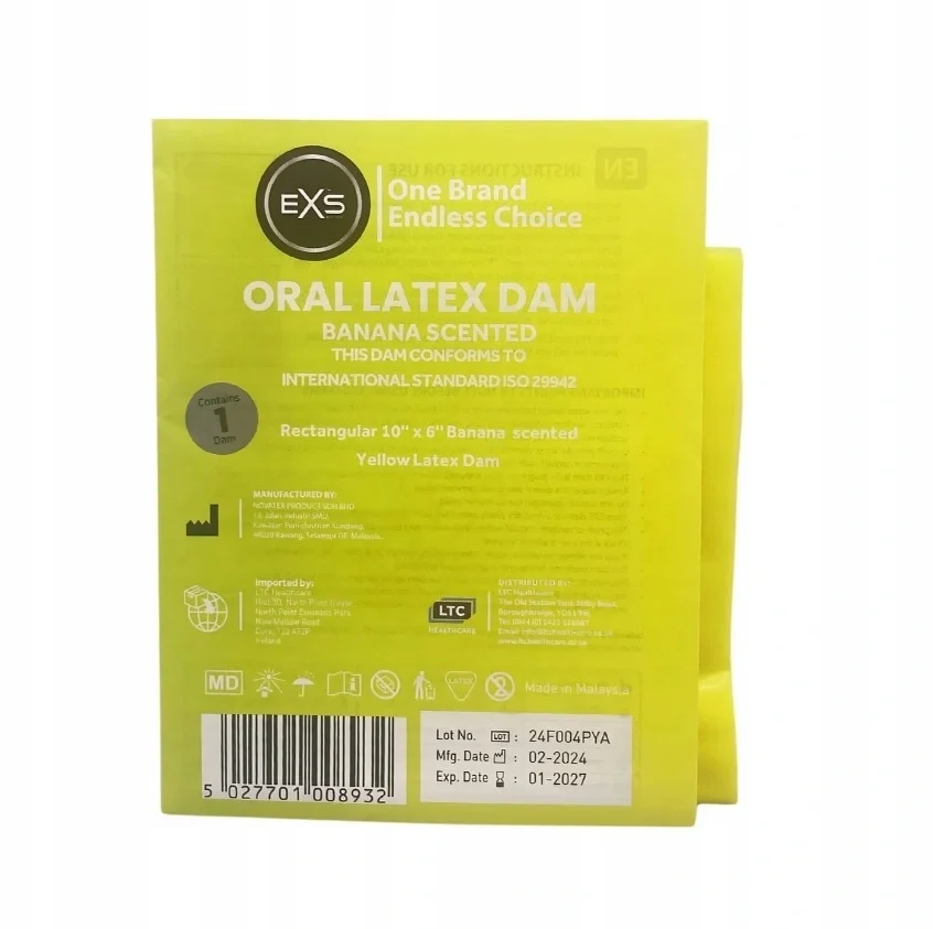 EXS Protectie Sex Oral din Latex Aroma Banane
