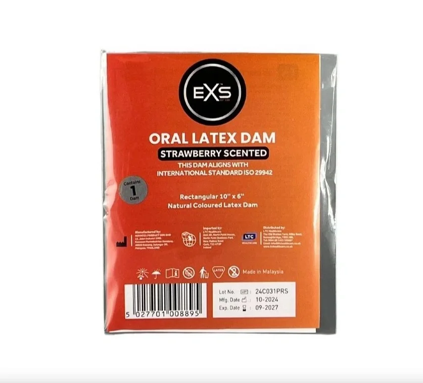 EXS Protectie Sex Oral din Latex Aroma Capsuni
