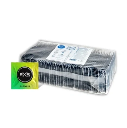 EXS Set 100 Prezervative Glow in the Dark Latex