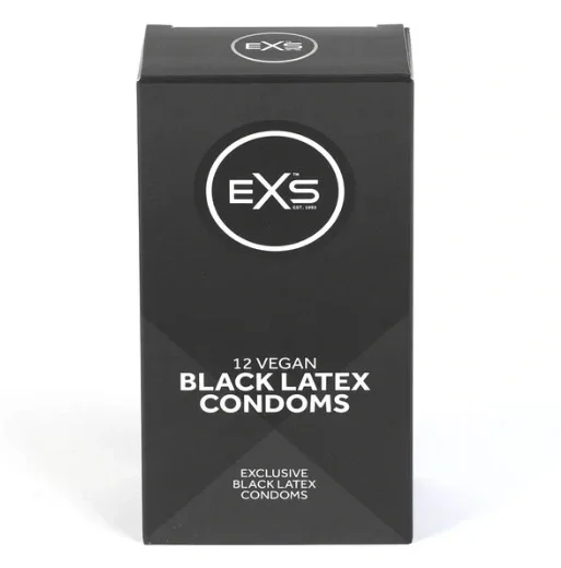 EXS Set 12 Prezervative Black Condoms Latex