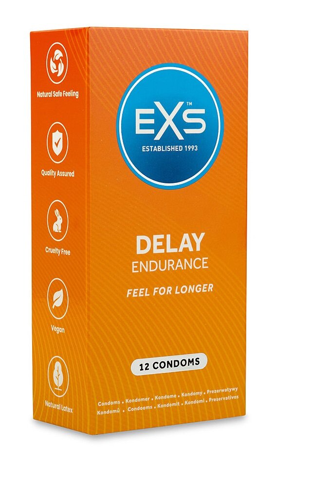 EXS Set 12 Prezervative Delay pentru Intarzierea Ejacularii Latex