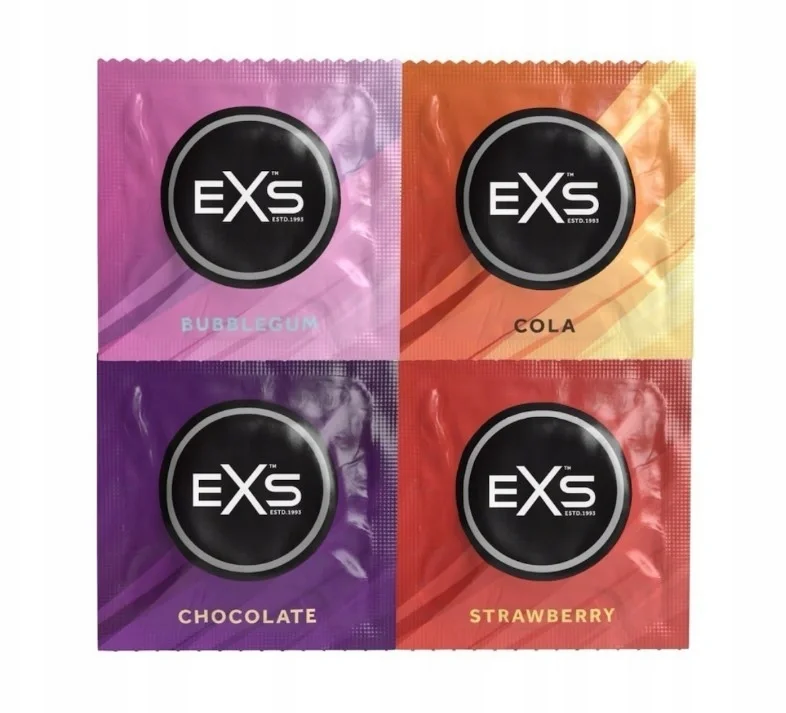 EXS Set 48 buc Prezervative Aromate Latex Mixed Flavoured