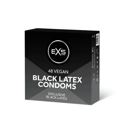 EXS Set 48 Prezervative Black Condoms Latex