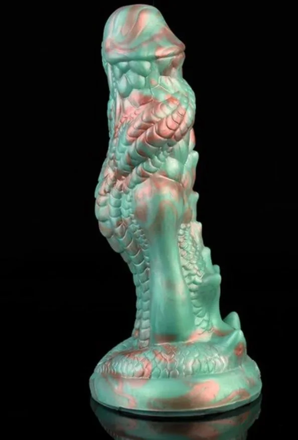 FAAK Dildo Draco Silicon Lichid Verde 20.5 cm