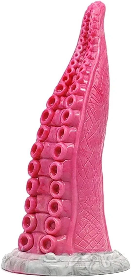 FAAK Dildo Kraken Silicon Lichid Roz/Gri 23 cm