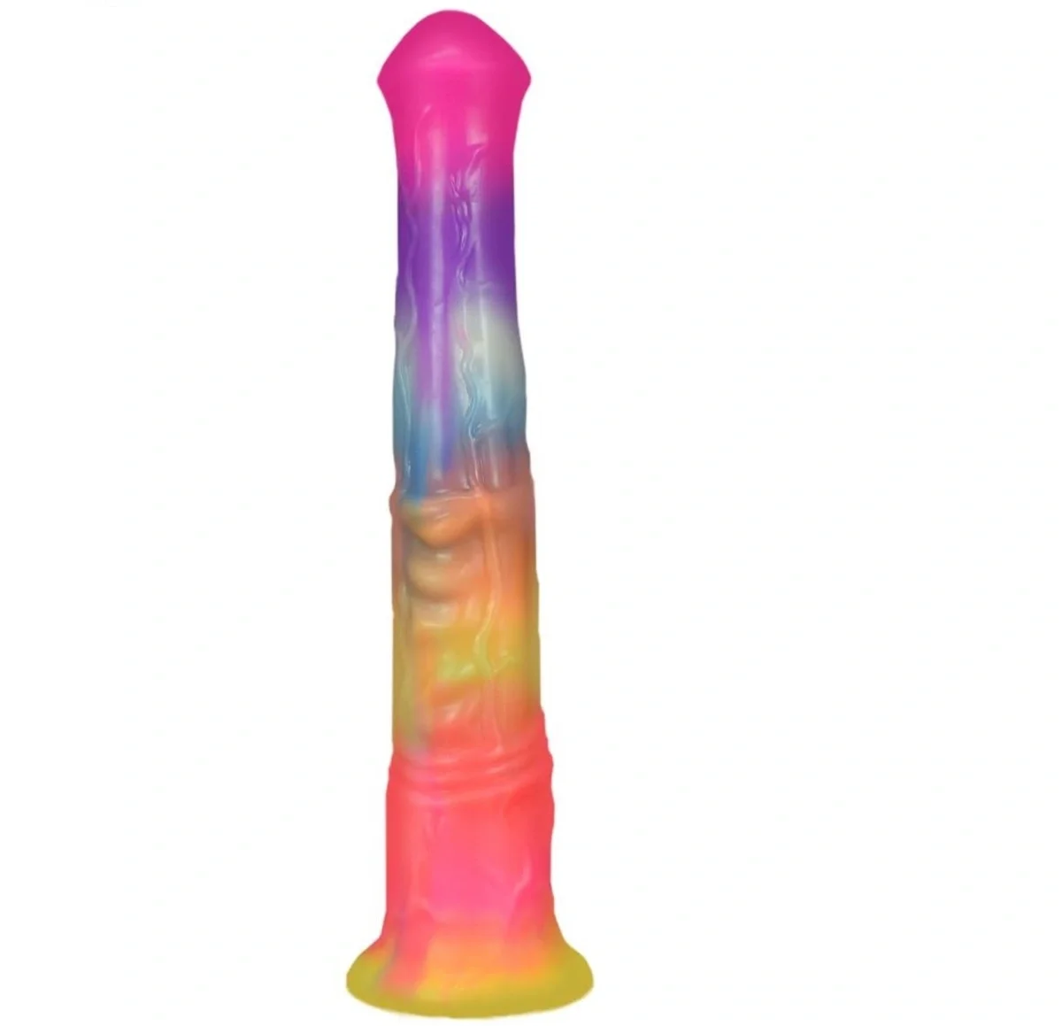 FAAK Dildo Luminous Horse Cock Fosforescent Silicon Lichid 29 cm