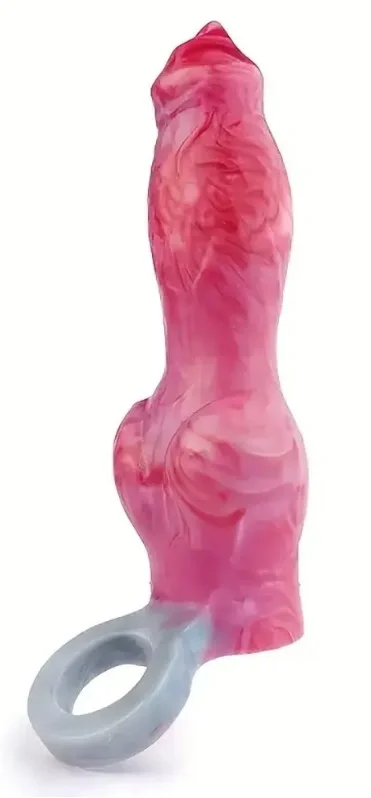 FAAK Prelungitor Penis Wolfy +4 cm Silicon Lichid Roz 20.5 cm