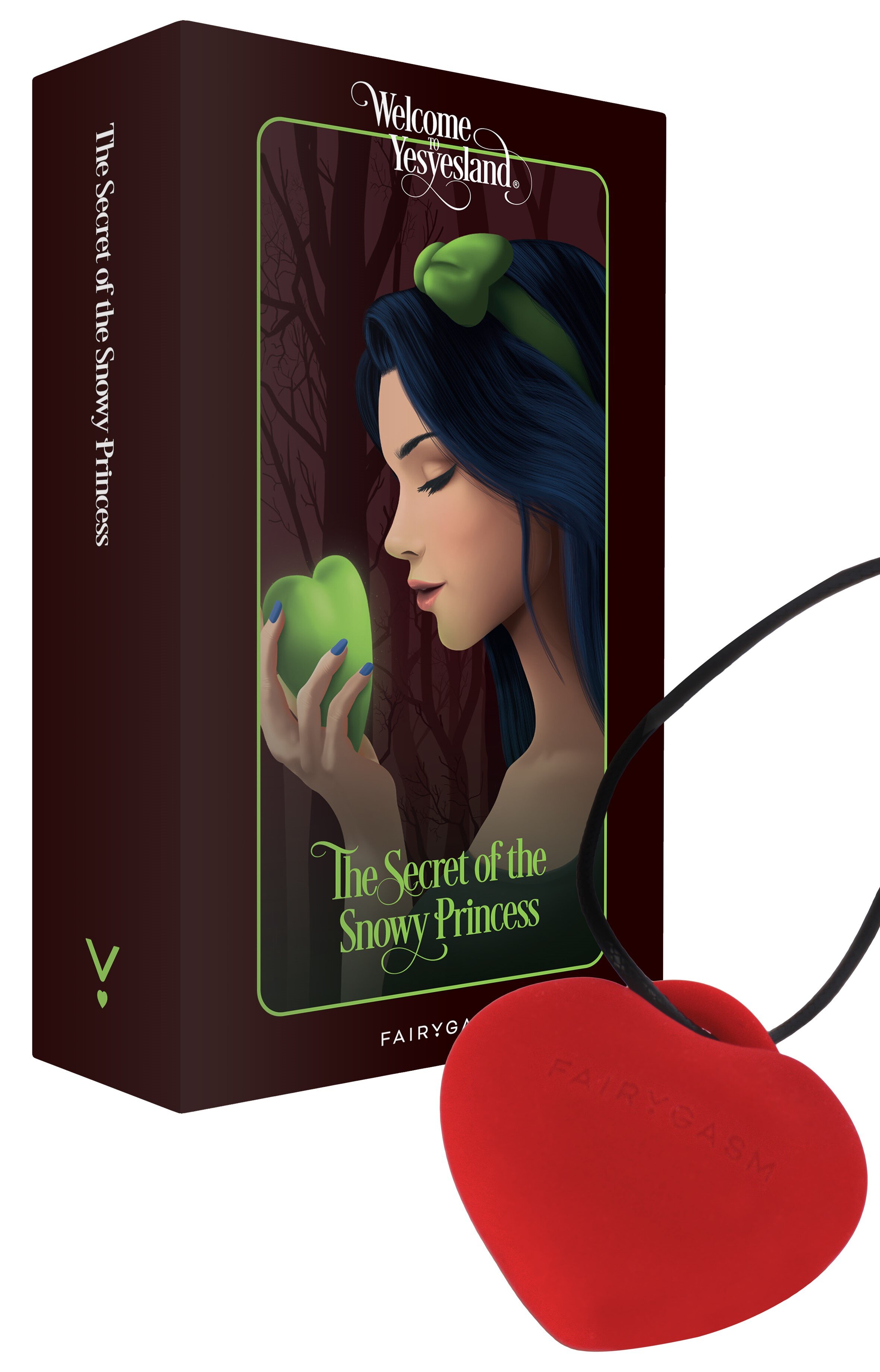 FairyGasm Mini Vibrator PleasureStone 8 Moduri Vibratii Silicon USB IPX7 Rosu