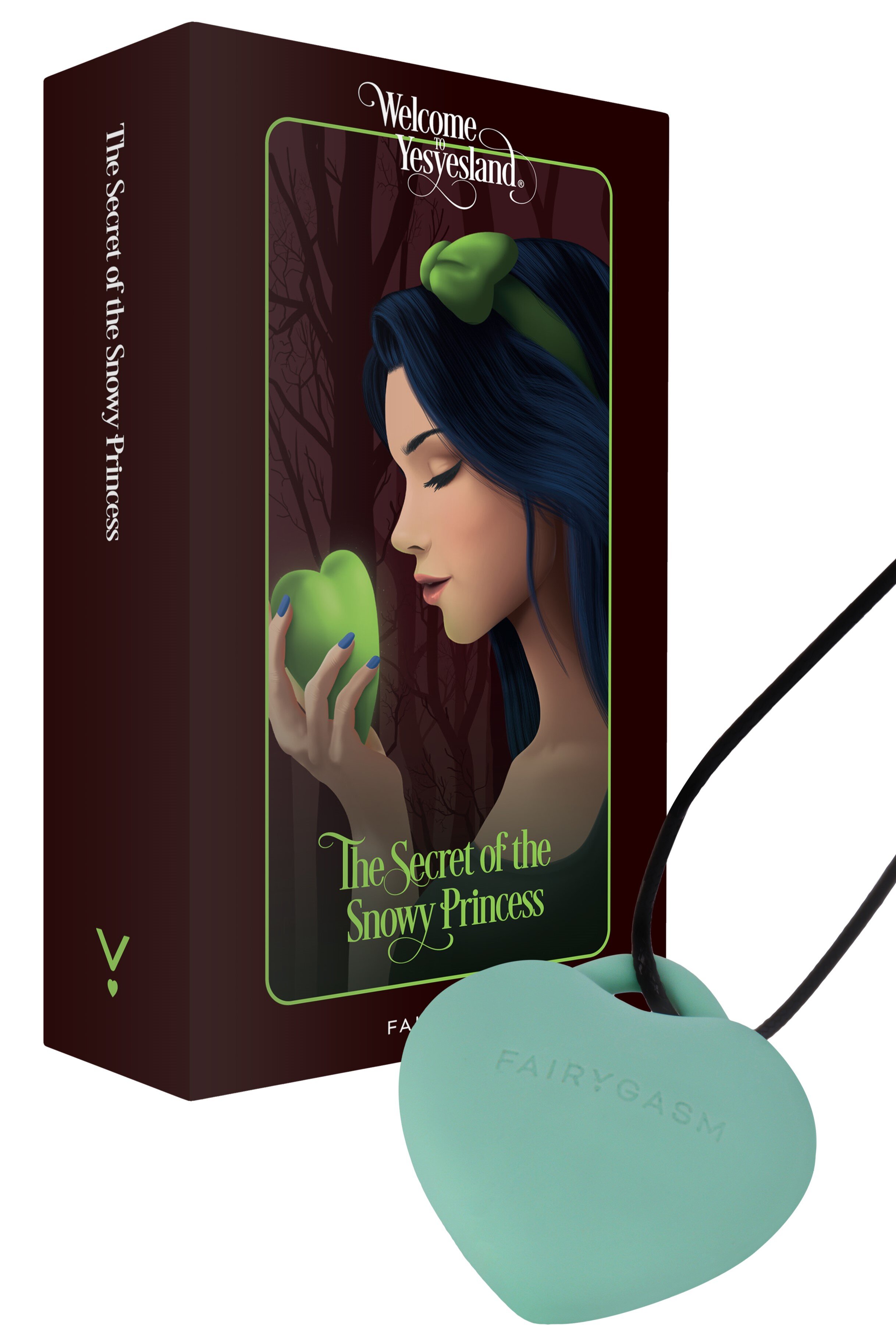 FairyGasm Mini Vibrator PleasureStone 8 Moduri Vibratii Silicon USB IPX7 Verde