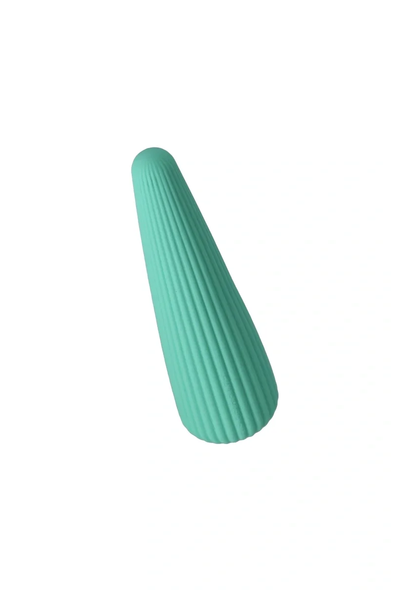 FairyGasm Vibrator IcyCone 10 Moduri Vibratii USB Verde 13.5 cm