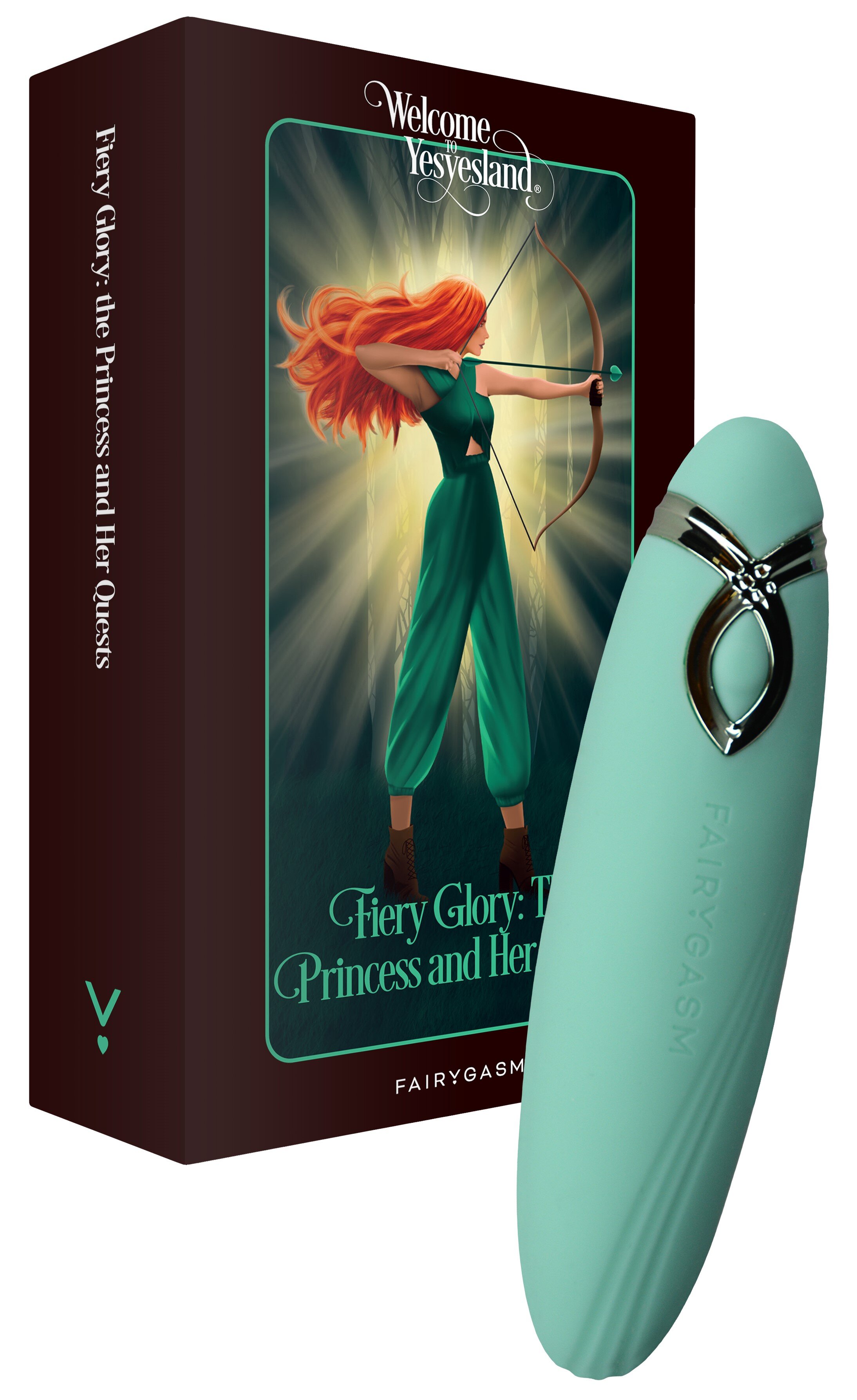 FairyGasm Vibrator PleasureArrow 9 Moduri Vibratii Silicon USB Verde 11.5 cm
