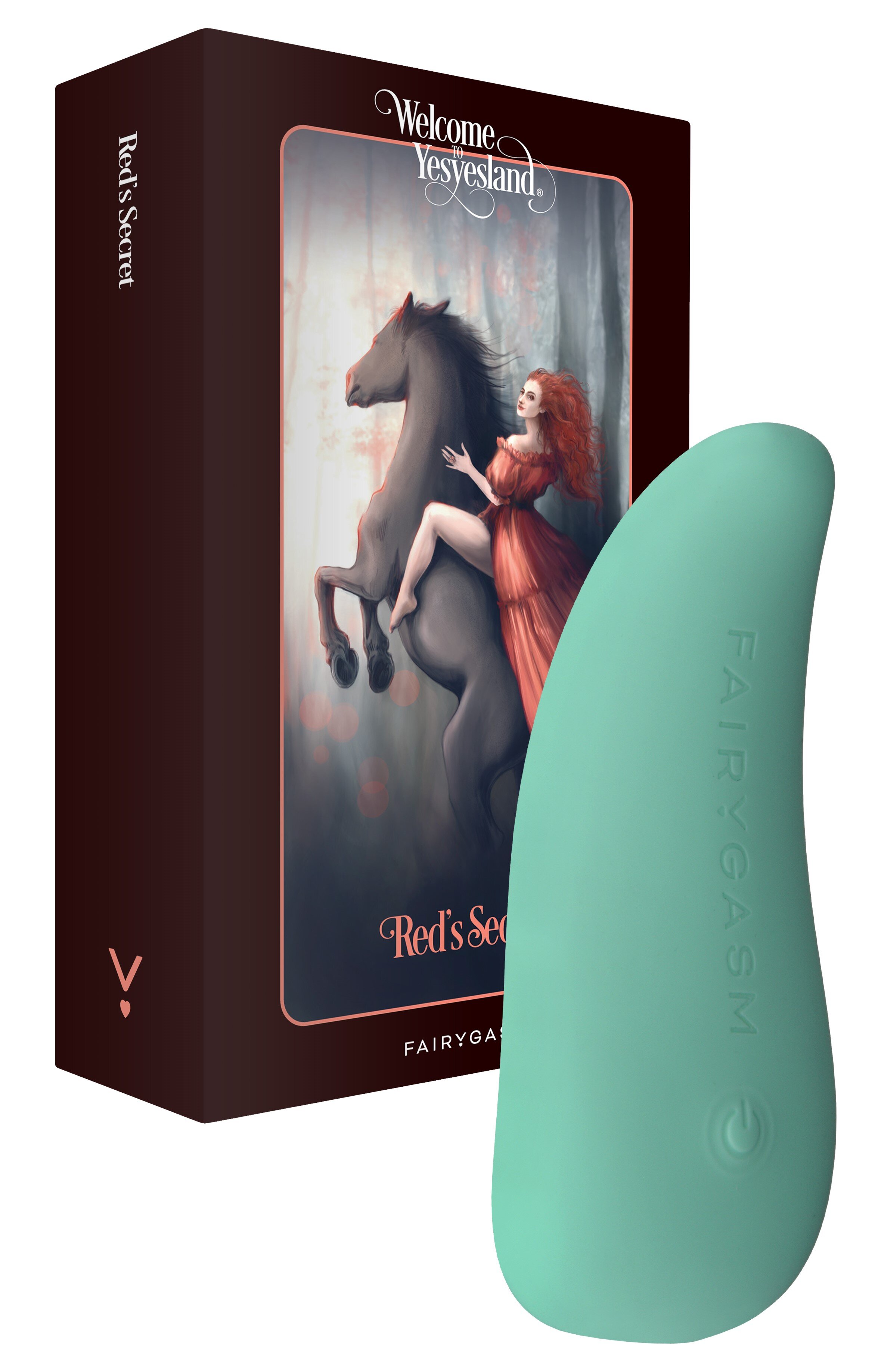 FairyGasm Vibrator ThrillLeaf 10 Moduri Vibratii Silicon USB Verde 9.8 cm