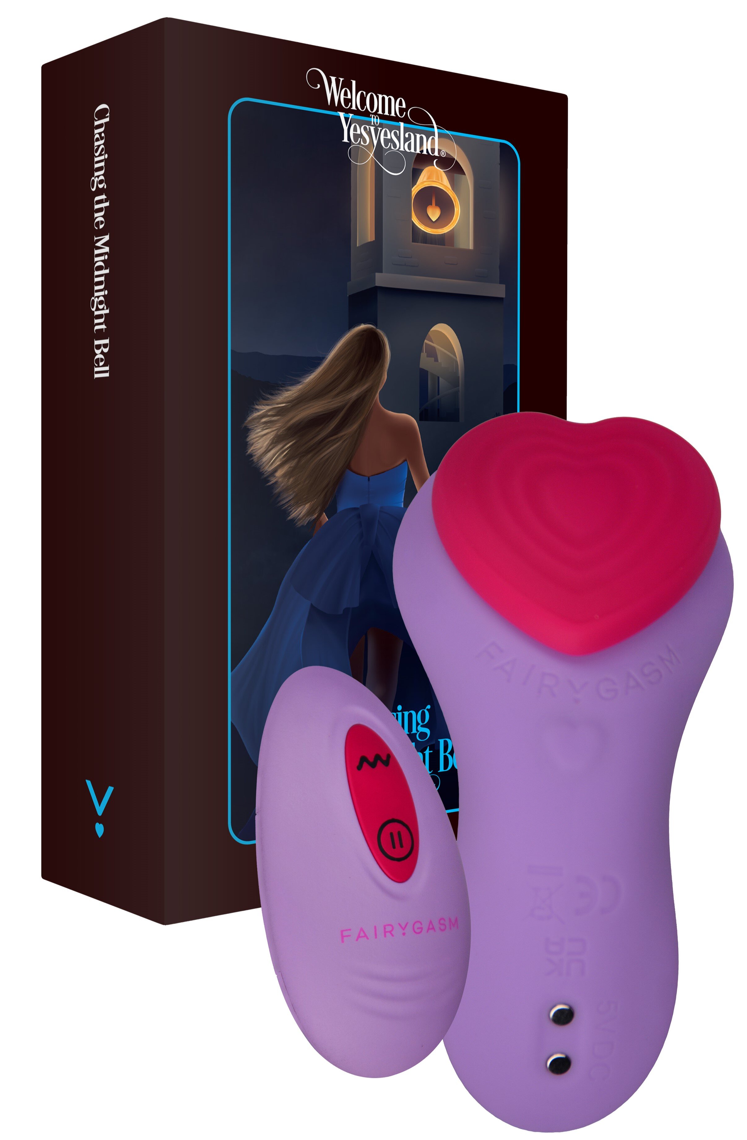 FairyGasm Vibrator Wearable HeartGem 9 Moduri Vibratii Remote Control Silicon USB Mov