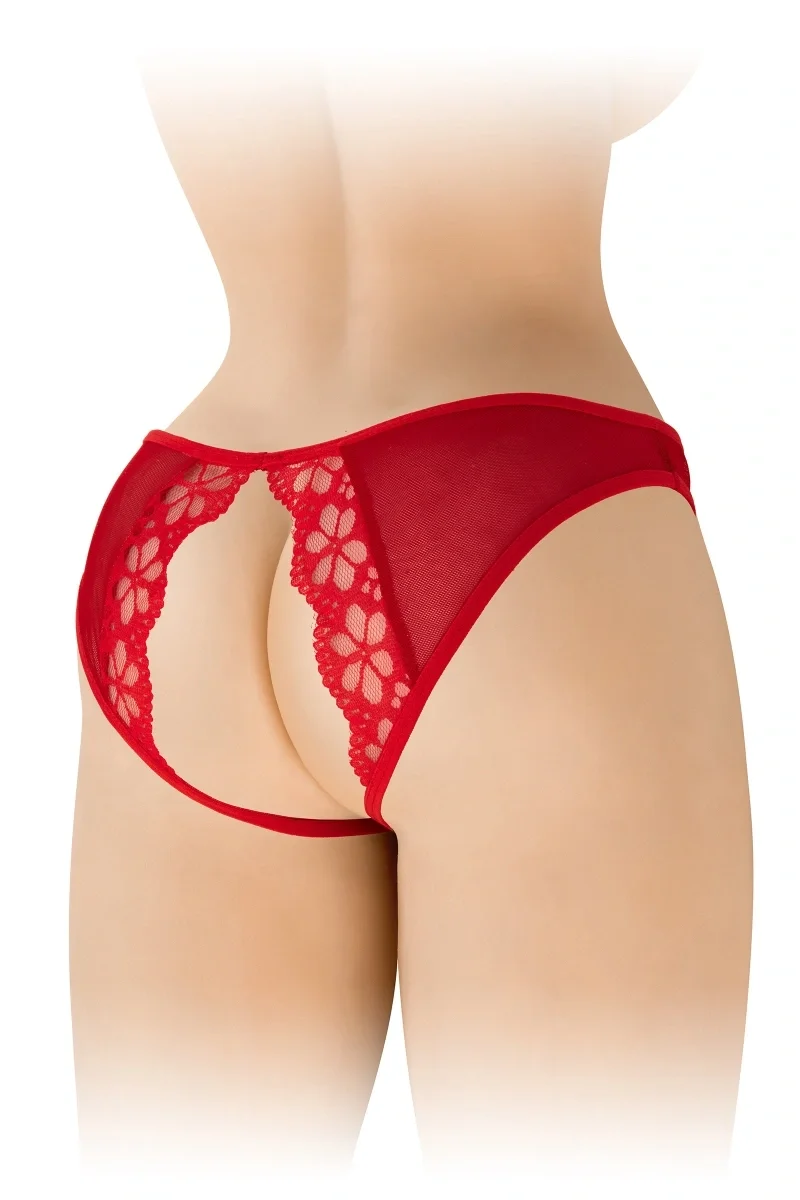 Fashion Secret Bikini Crotchless Ambre Rosu S-L