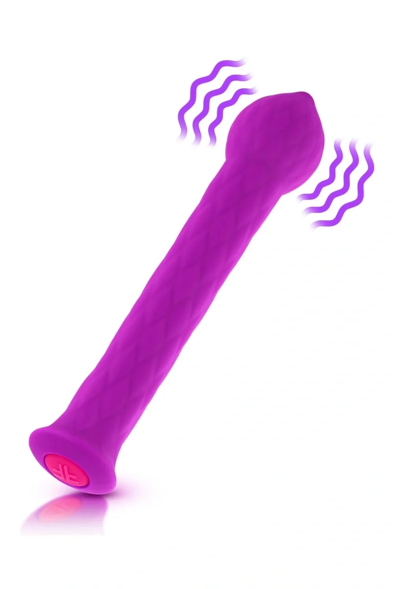 FemmeFunn Vibrator Flexibil Diamond Wand 21 Moduri Vibratii Silicon USB Mov 17 cm