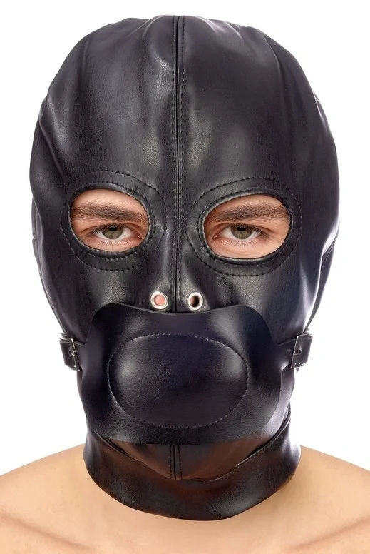 Fetish Tentation Masca Bdsm cu Calus Detasabil Negru