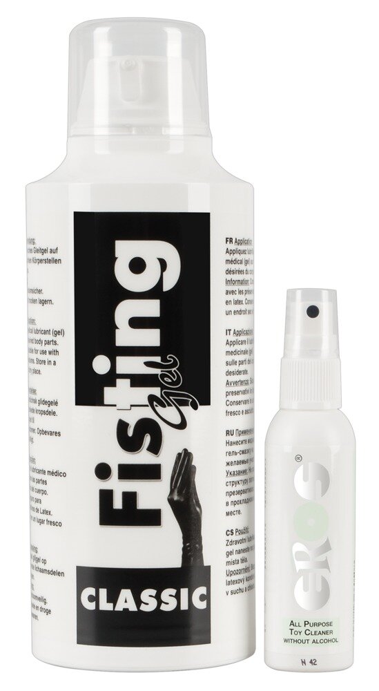 FIST IT Set Fisting Gel 500 ml si Toy Cleaner Eros 50 ml