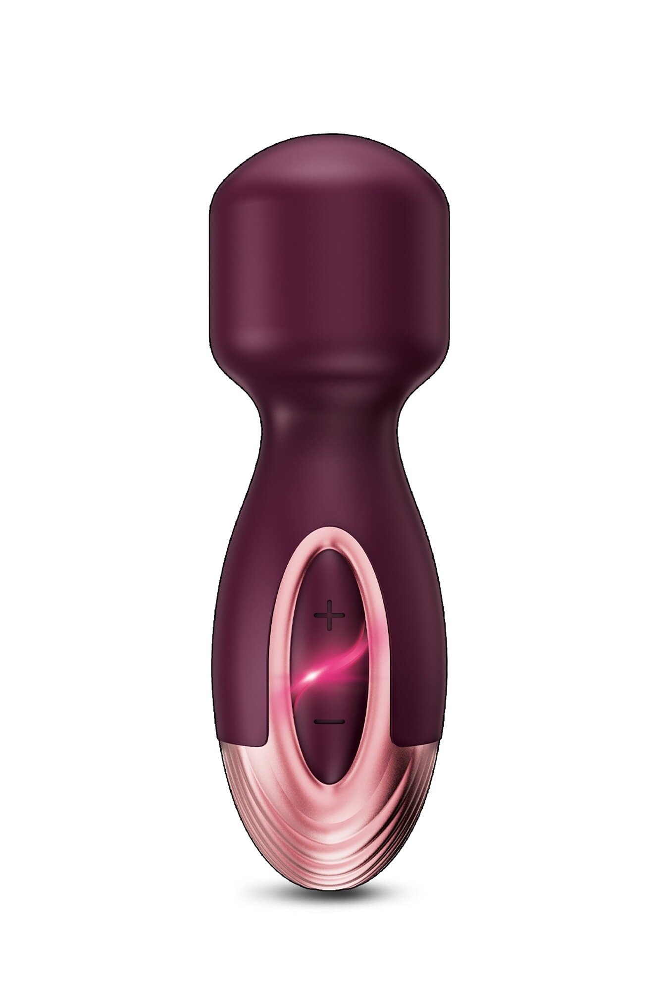 Global Novelties Mini Wand Zola 7 Moduri Vibratii Silicon USB Burgundy 12.3 cm
