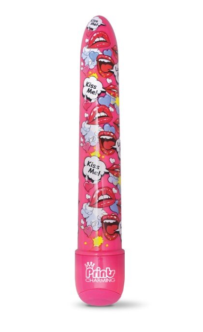 Global Novelties Vibrator Clasic Prints Charming 10 Moduri Vibratii Roz 19 cm