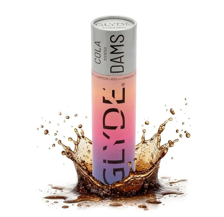 GLYDE Protectie pentru Sex Oral Dams Aroma Cola 4 buc