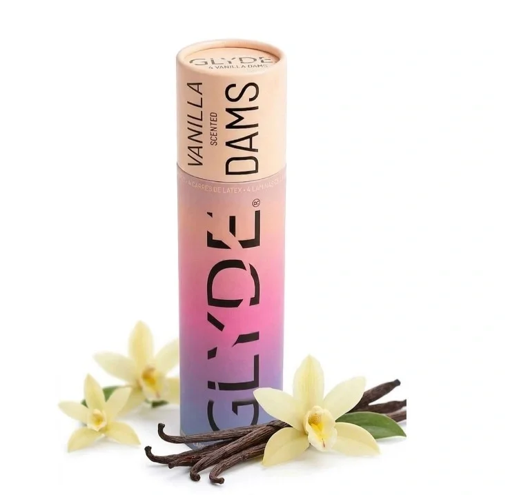 GLYDE Protectie pentru Sex Oral Dams Aroma Vanilie 4 buc