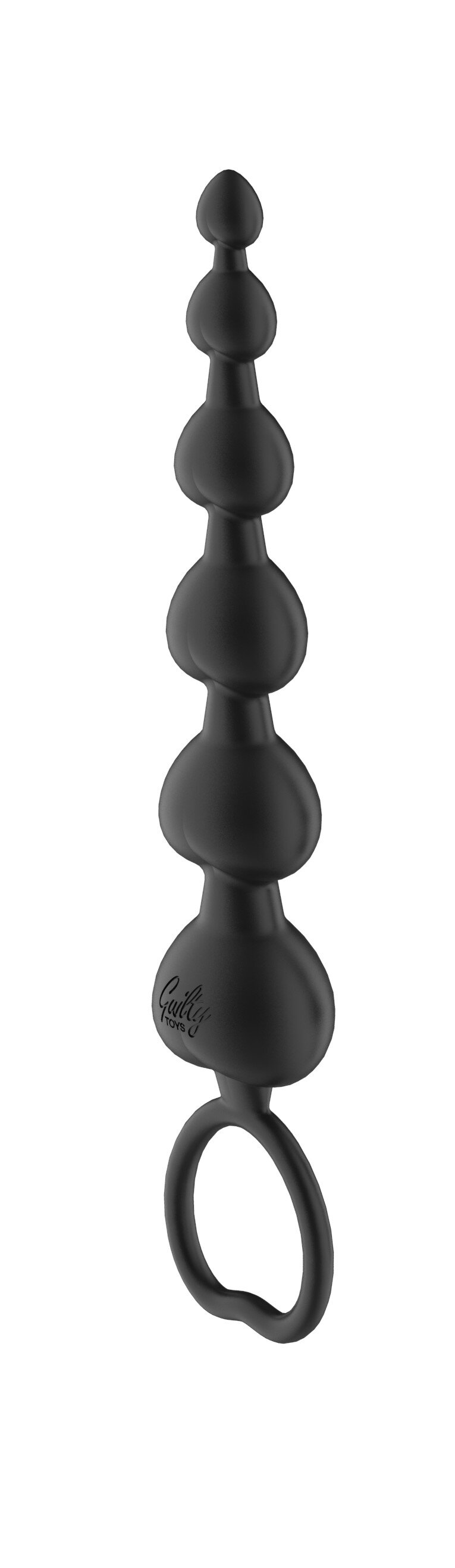 Guilty Toys Bile Anale Emotion Silicon Negru 19 cm Backdoor Pleasure