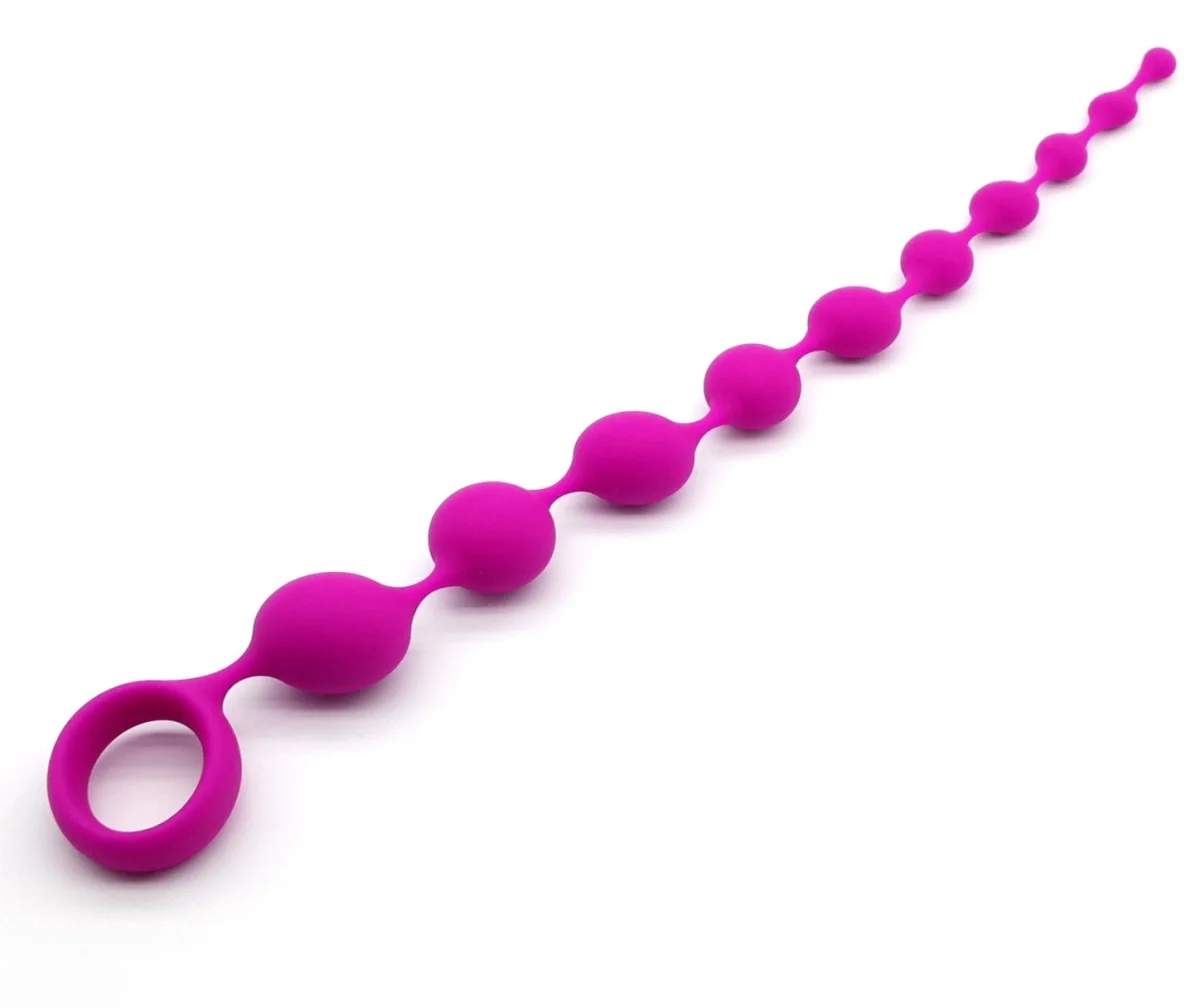Guilty Toys Bile Anale Fantasy Anal Beads Silicon Roz 35.5 cm Backdoor Pleasure