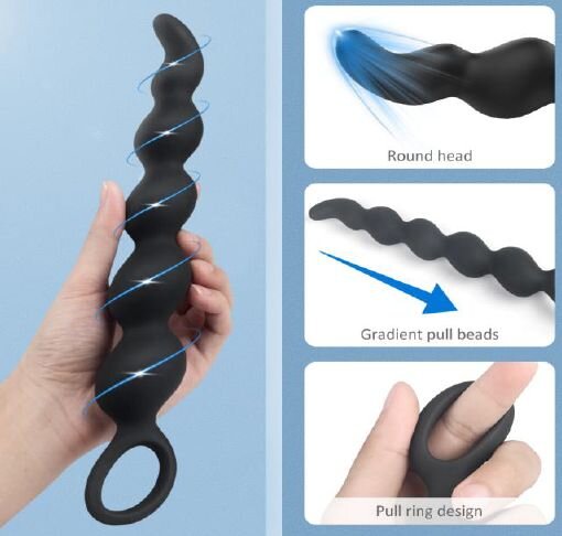 Guilty Toys Bile Anale Revis 27 cm Silicon Negru