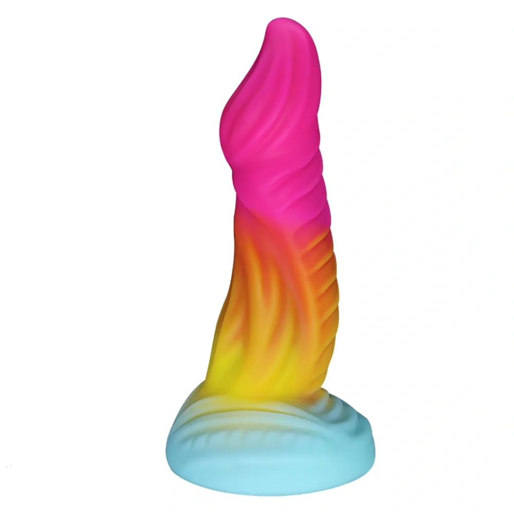 Guilty Toys Dildo Fantasy Monstar cu Ventuza Silicon Lichid Multicolor 20.4 cm