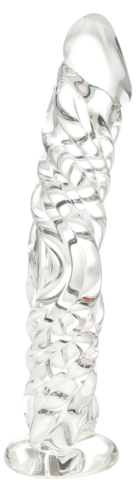 Guilty Toys Dildo Twist Sticla Premium Transparent 15 cm