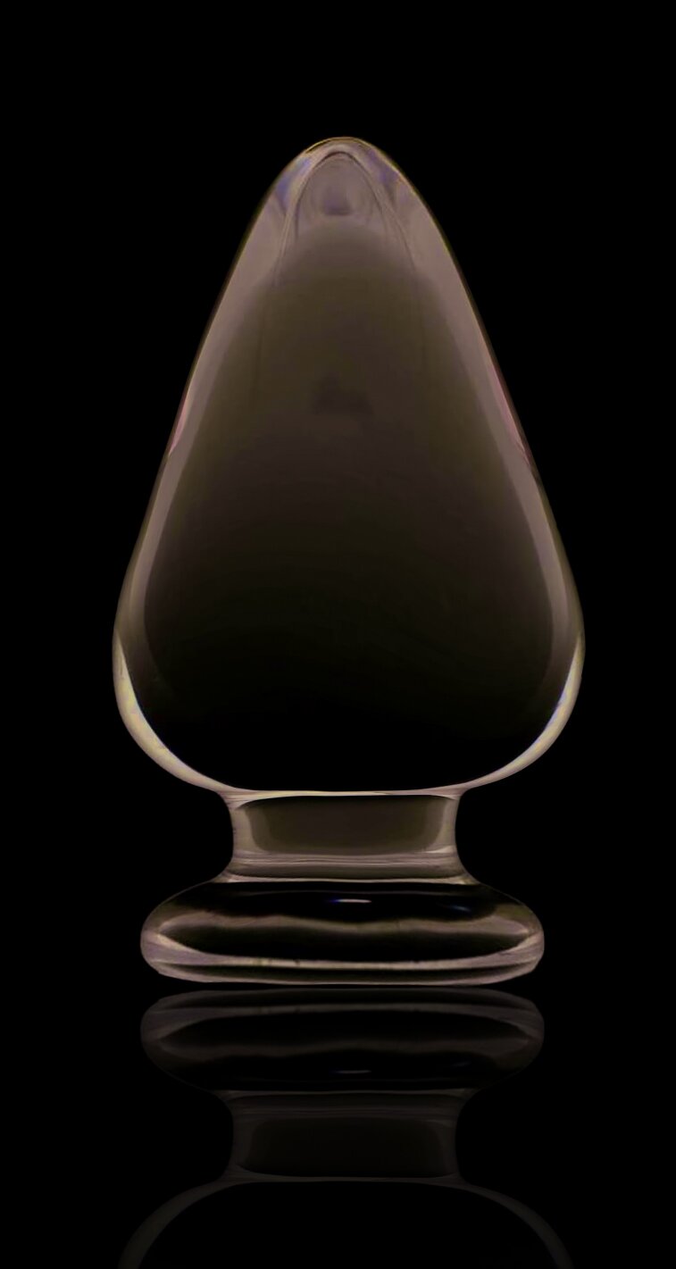 Guilty Toys Dop Anal Glass Plug No. 4 Sticla Premium Transparent 10.5 cm Sexxify
