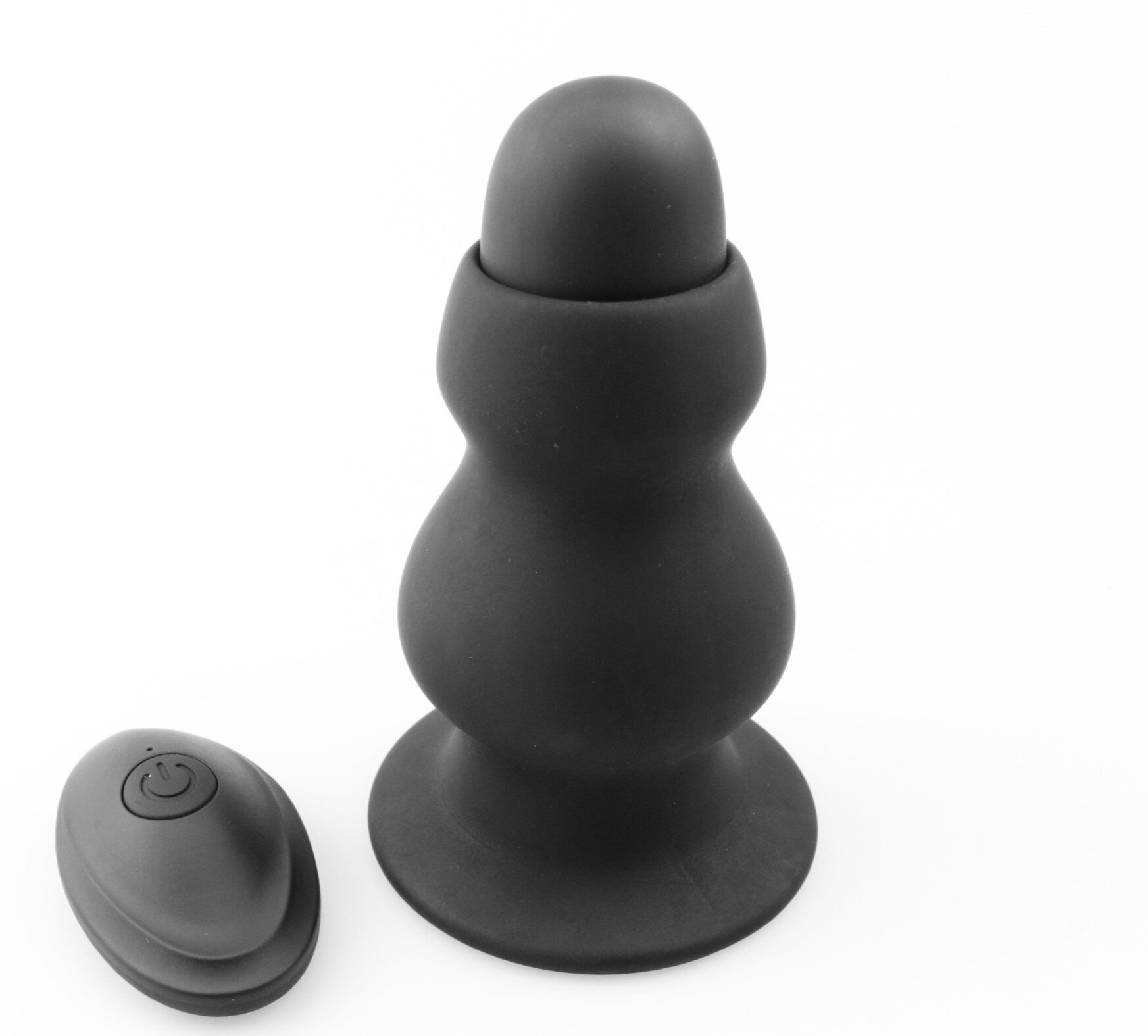 Guilty Toys Dop Anal Lewis 10 Moduri Vibratii Remote Control Silicon USB Negru 10 cm Backdoor Pleasure