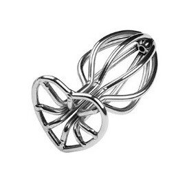 Guilty Toys Dop Anal Metal Heart Small Argintiu