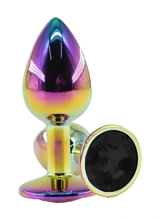 Guilty Toys Dop Anal Metalic Large Multicolor Piatra Negru
