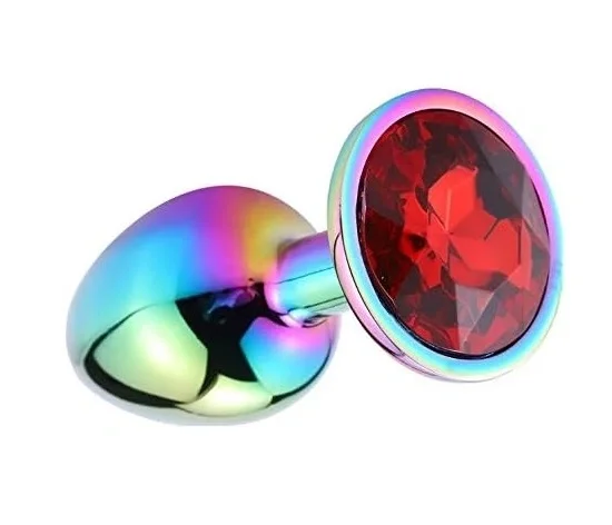 Guilty Toys Dop Anal Metalic Medium Multicolor Piatra Rosie