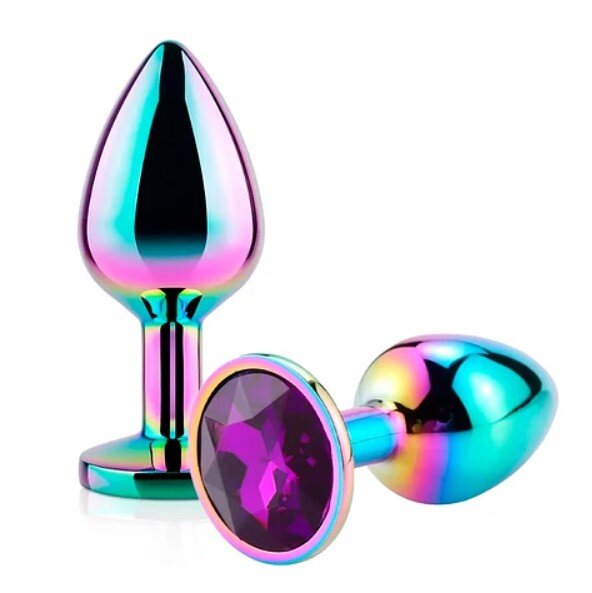 Guilty Toys Dop Anal Metalic Small Multicolor Piatra Mov Inchis