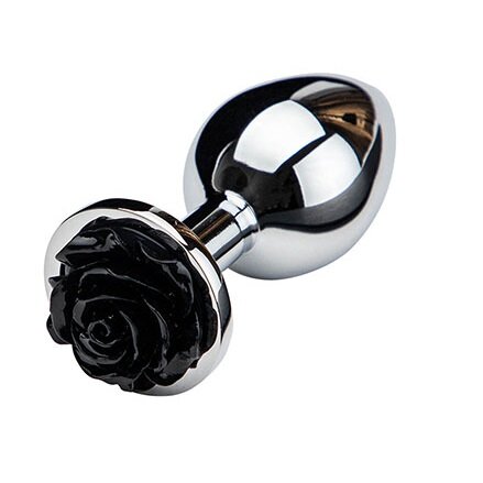 Guilty Toys Dop Anal Rose Pleasure Small Argintiu/Negru