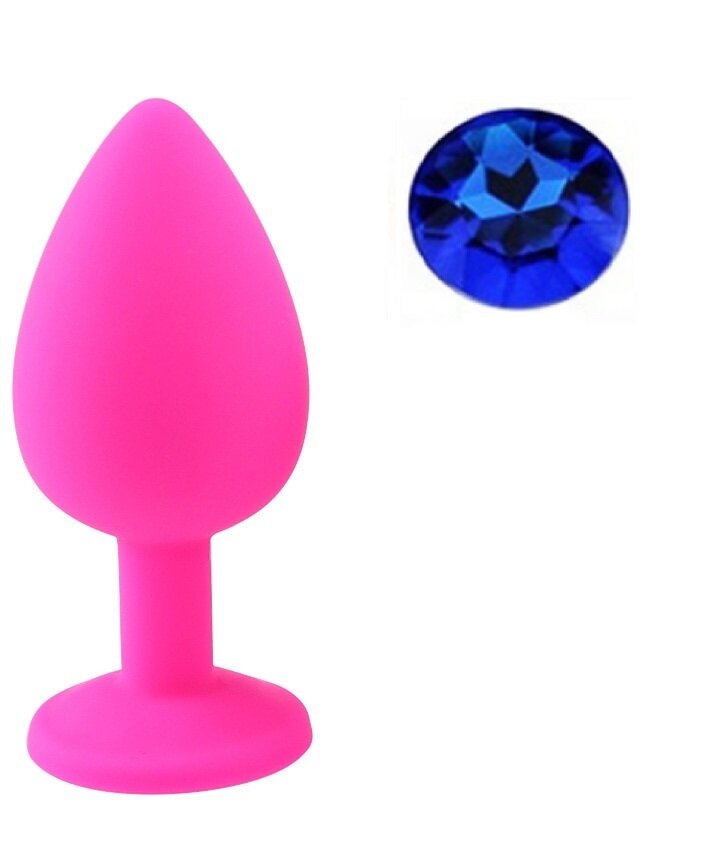 Guilty Toys Dop Anal Silicone Buttplug Large Roz/Albastru