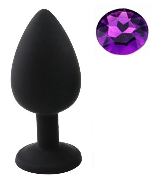 Guilty Toys Dop Anal Silicone Buttplug Large Silicon Negru/Mov