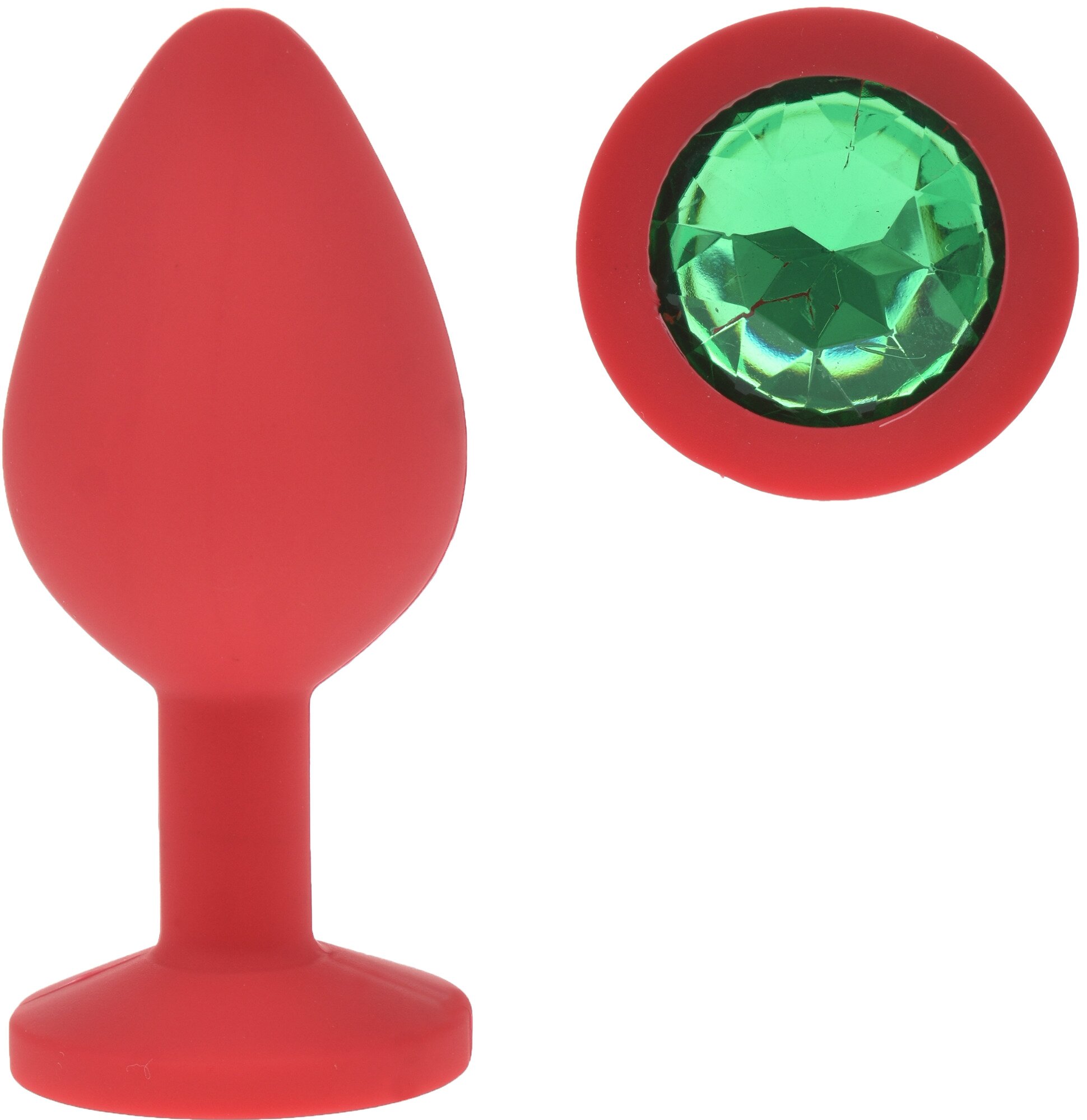 Guilty Toys Dop Anal Silicone Buttplug Medium Rosu/Verde