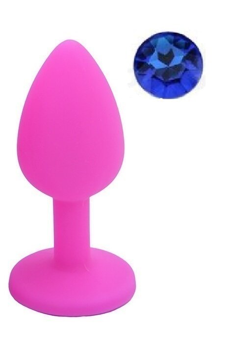 Guilty Toys Dop Anal Silicone Buttplug. Medium. Roz/Albastru.
