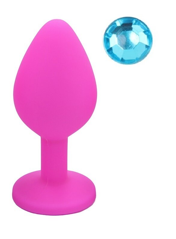 Guilty Toys Dop Anal Silicone Buttplug Medium Roz/Albastru Deschis