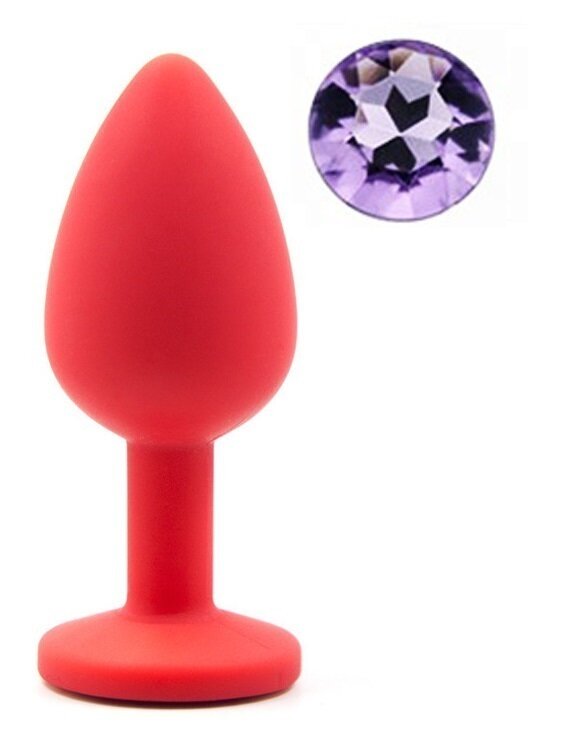 Guilty Toys Dop Anal Silicone Buttplug. Small. Rosu/Mov Deschis.